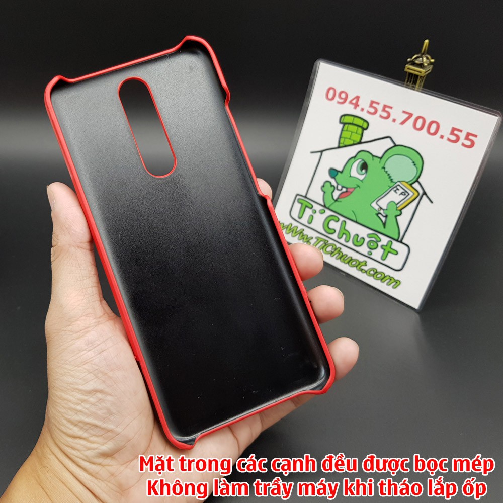 [Cao Cấp] Ốp Lưng Xiaomi Redmi K30 K30 5G/ Poco X2 Da PU Phối 2 Màu Sọc Chỉ