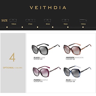 Kính Mát VEITHDIA V3039 Phân Cực Dành Cho Nữ