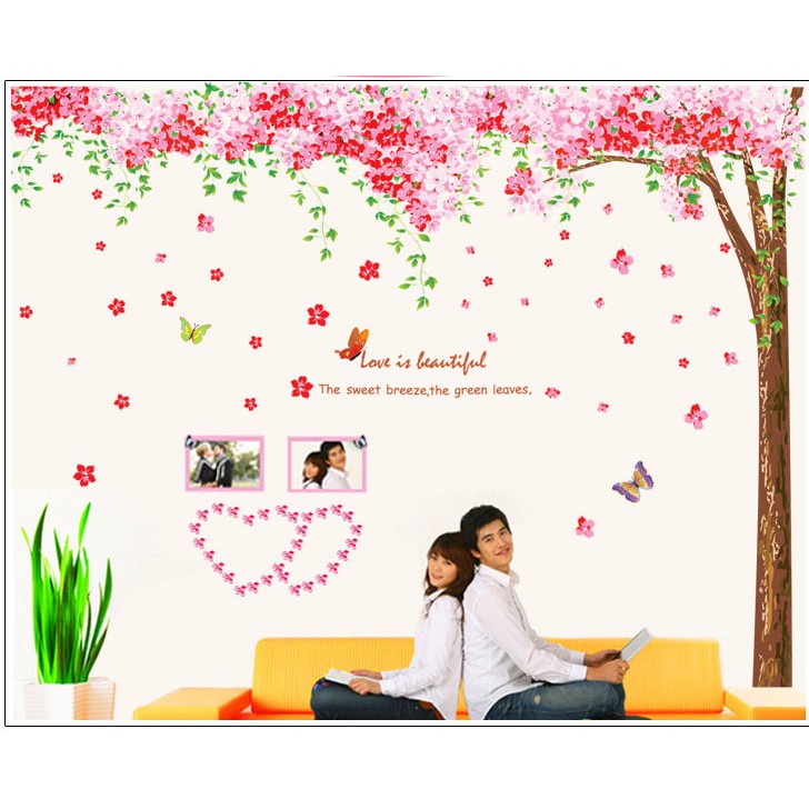 Decal Dán Tường Cây Tình Yêu
