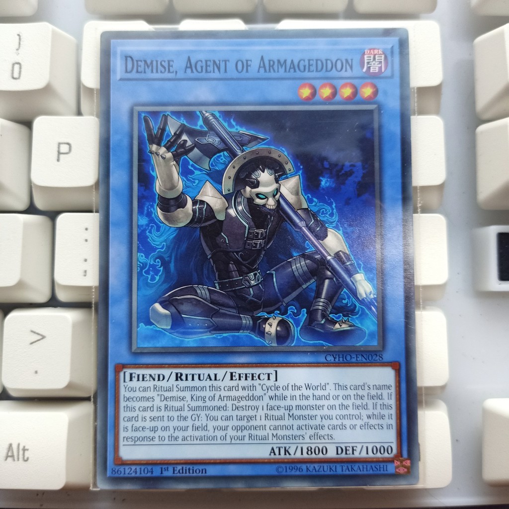 Thẻ bài Yu-Gi-Oh! Demise, Agent of Armageddon - CYHO-EN028 - Common