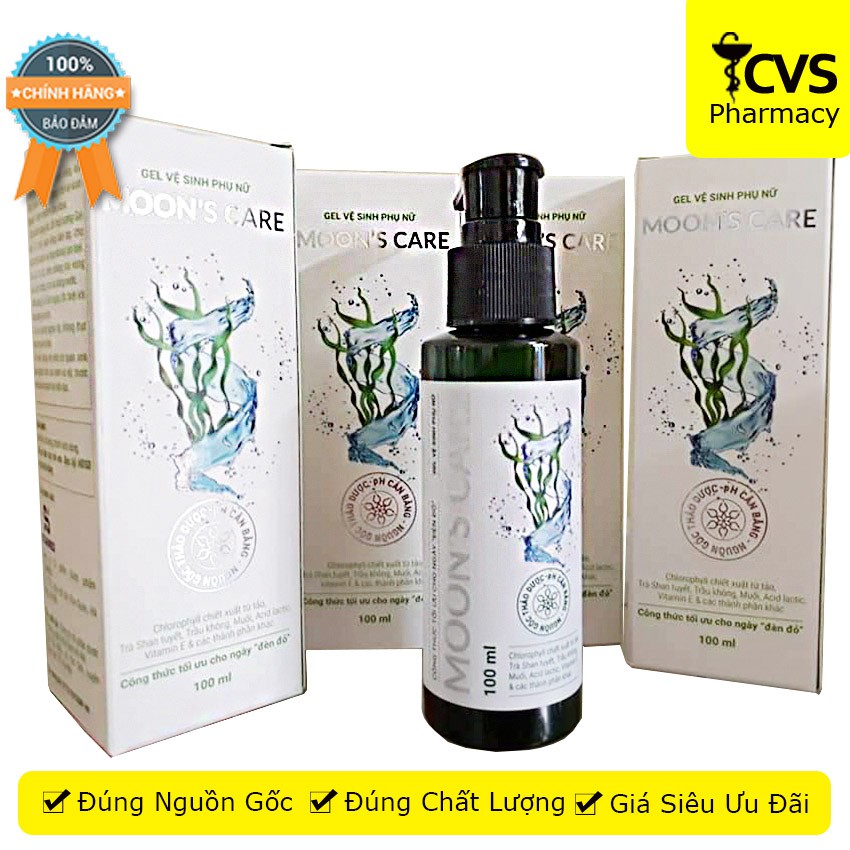 Gel vệ sinh phụ nữ MOON’S CARE - Dung dịch vệ sinh phụ nữ làm sạch dịu nhẹ, bảo vệ vùng kín - cvspharmacy