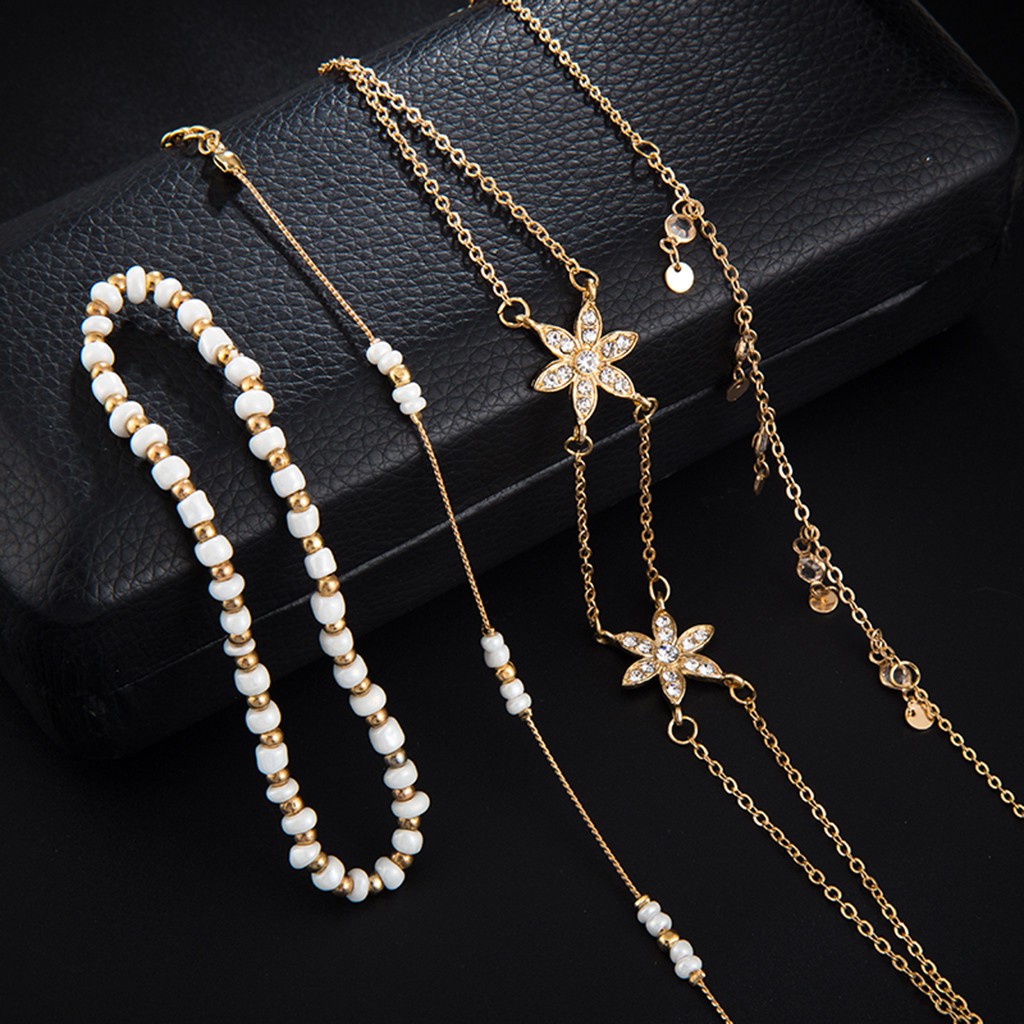 Lắc Chân Kim Loại Nhiều Lớp Phong Cách Bohemian | BigBuy360 - bigbuy360.vn