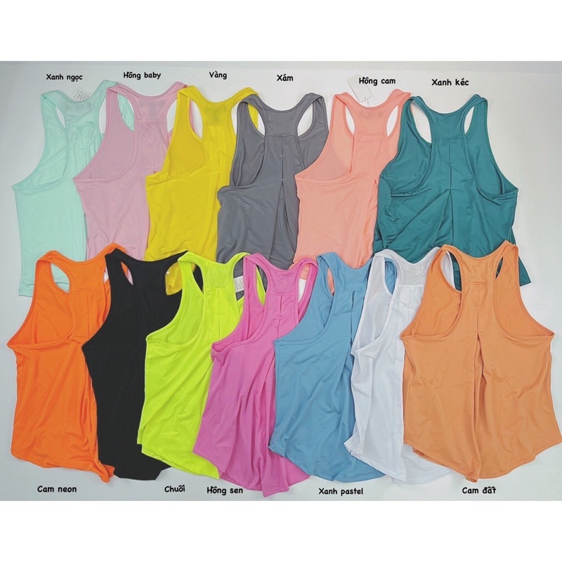 ÁO TANK LƯỚI TẬP GYM KIỂU 3 LỖ MẶC NHẸ THOÁNG MÁT