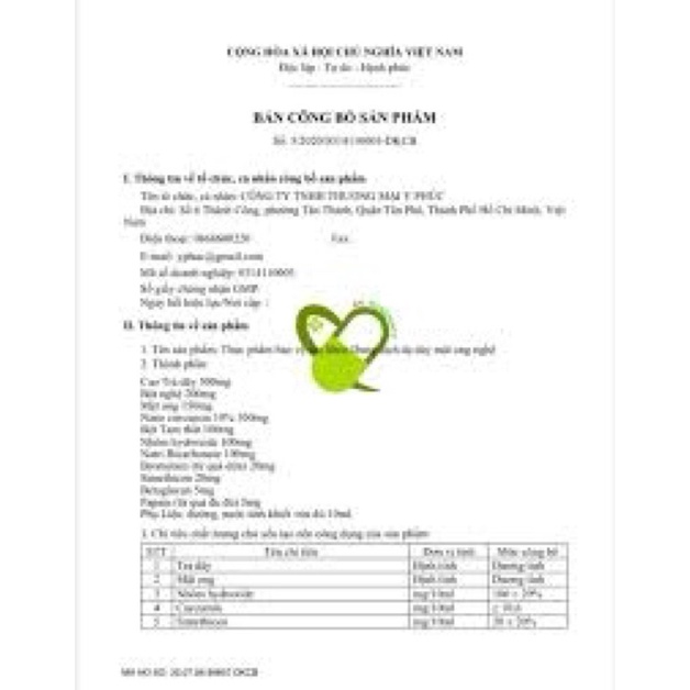 Thực phẩm bổ phổi bảo vệ sức khỏe - Siro Bổ phế Vata++ (125ml)