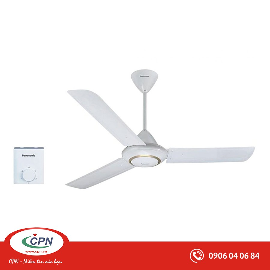 Quạt trần Panasonic F60MZ2 (ti dài 50cm)- Hộp số âm
