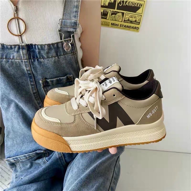 Giày thể thao nữ đế cao chữ N đẹp siêu hot 2023 hàng QC