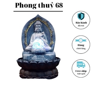 Thác nước phong thủy mini để bàn hình phật