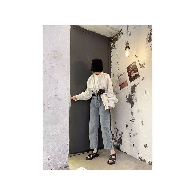 Sandal - Dép quai hậu cao su quai chéo