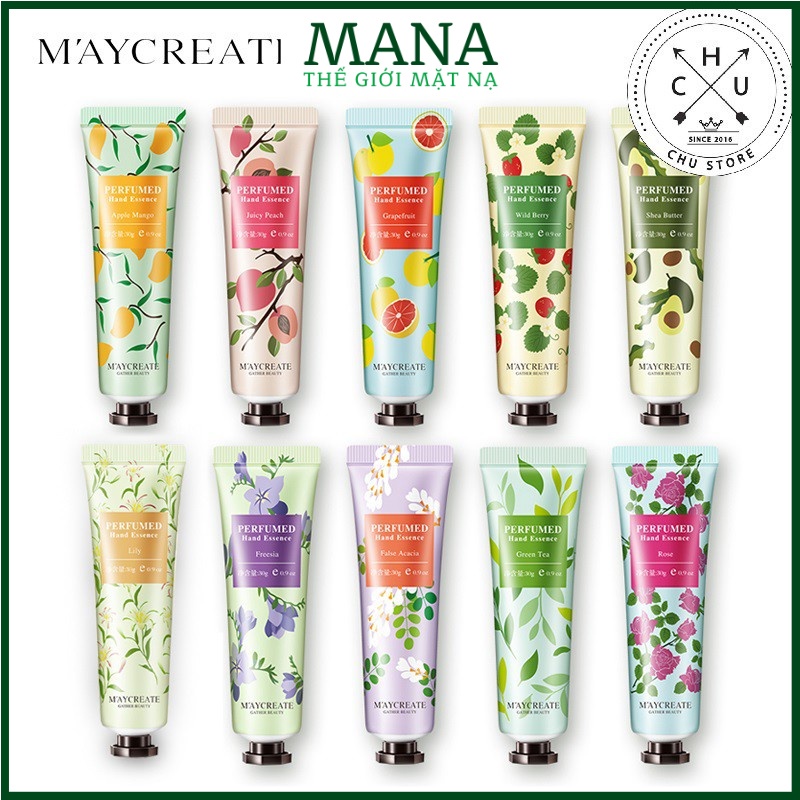(Rẻ Vô Địch) Kem Dưỡng Da Tay Gather Beauty 30g - Perfumed Hand Essence – 10 Mùi MANA