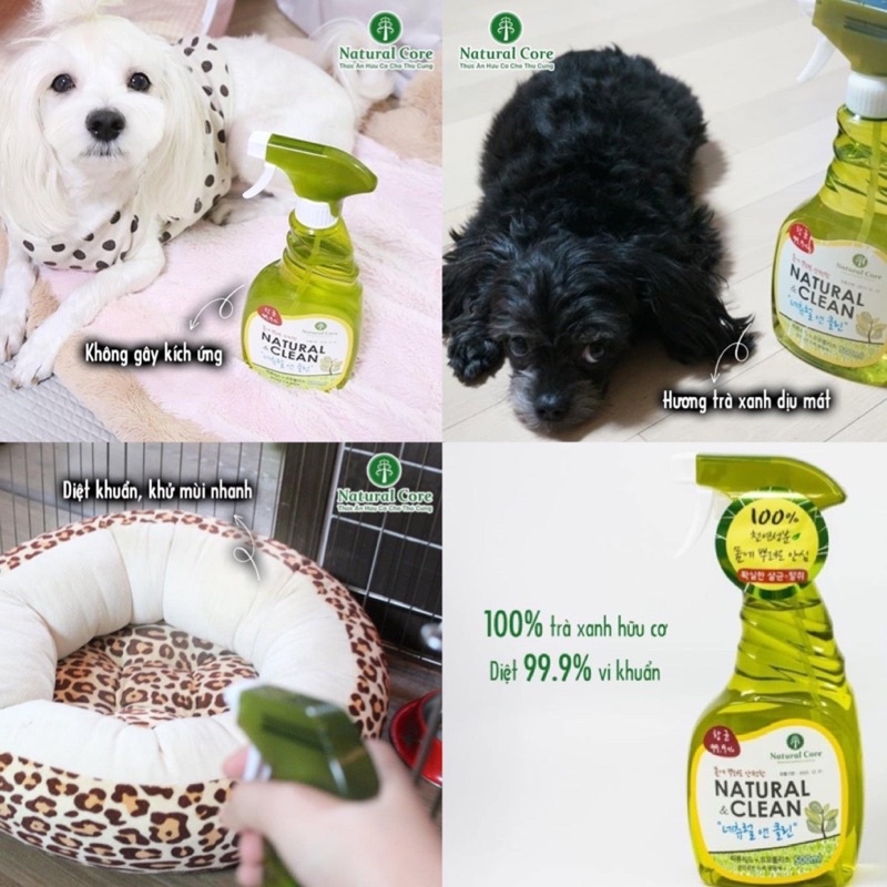 Xịt khử mùi diệt khuẩn Natural Clean 500ml