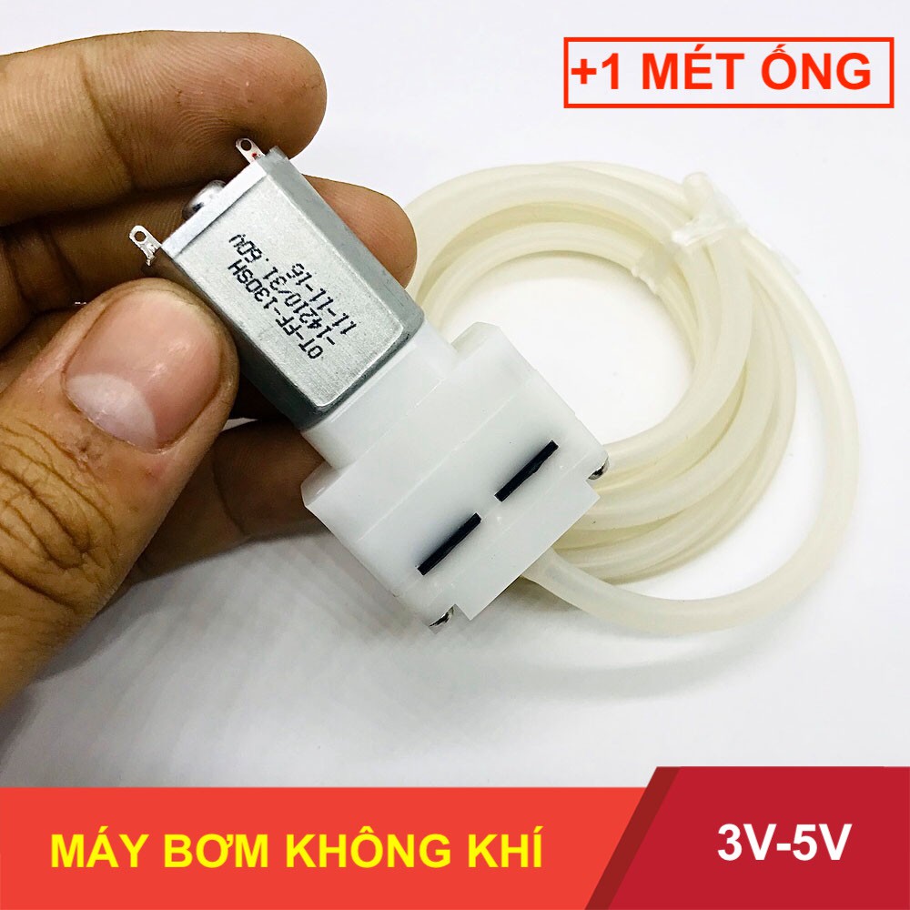 Máy bơm không khí mini bơm oxy motor 130 điện áp 3V - 5V - LK0213