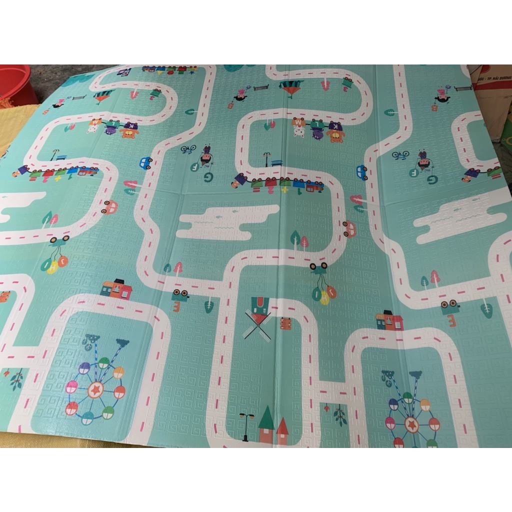 Thảm trải sàn xốp XPE 2 mặt phủ Silicone mẫu đẹp chống thấm tuyệt đối kèm túi 1m8 - 2m (hàng có sẵn giá sỉ)