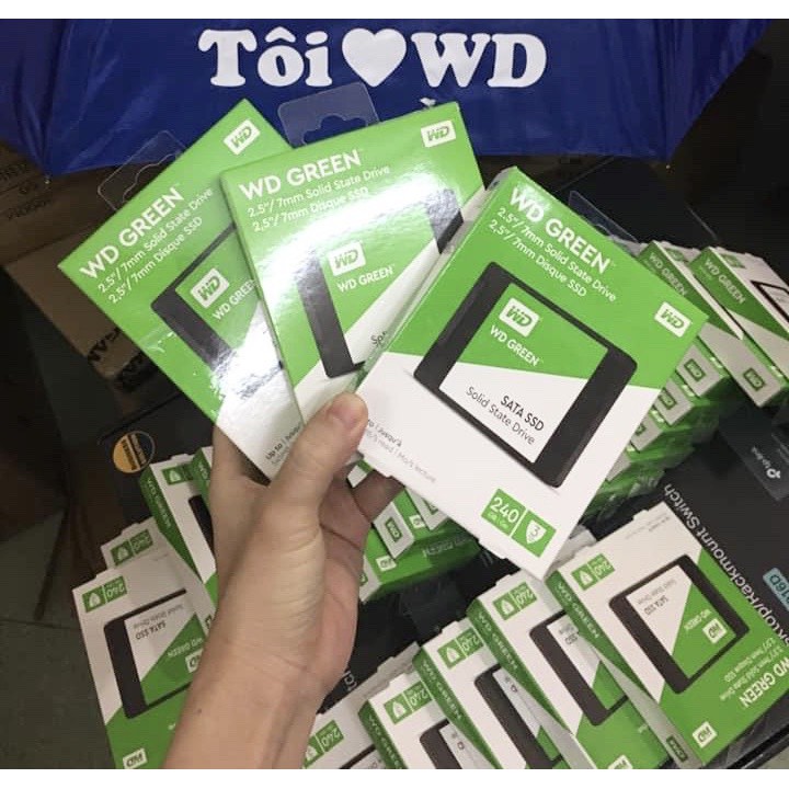 SSD WD 240GB Western Digital Green 2.5" SATA 3-Chính hãng | BigBuy360 - bigbuy360.vn