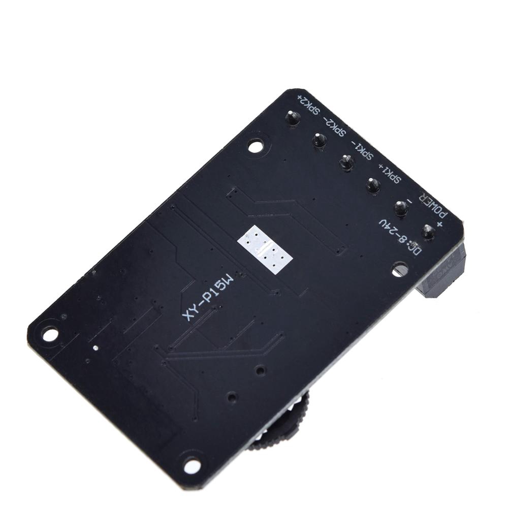 10W/15W/20W Stereo Bluetooth 5.0 Power Amplifier Board 12V/24V High Power Digital Amplifier Module XY-P15W