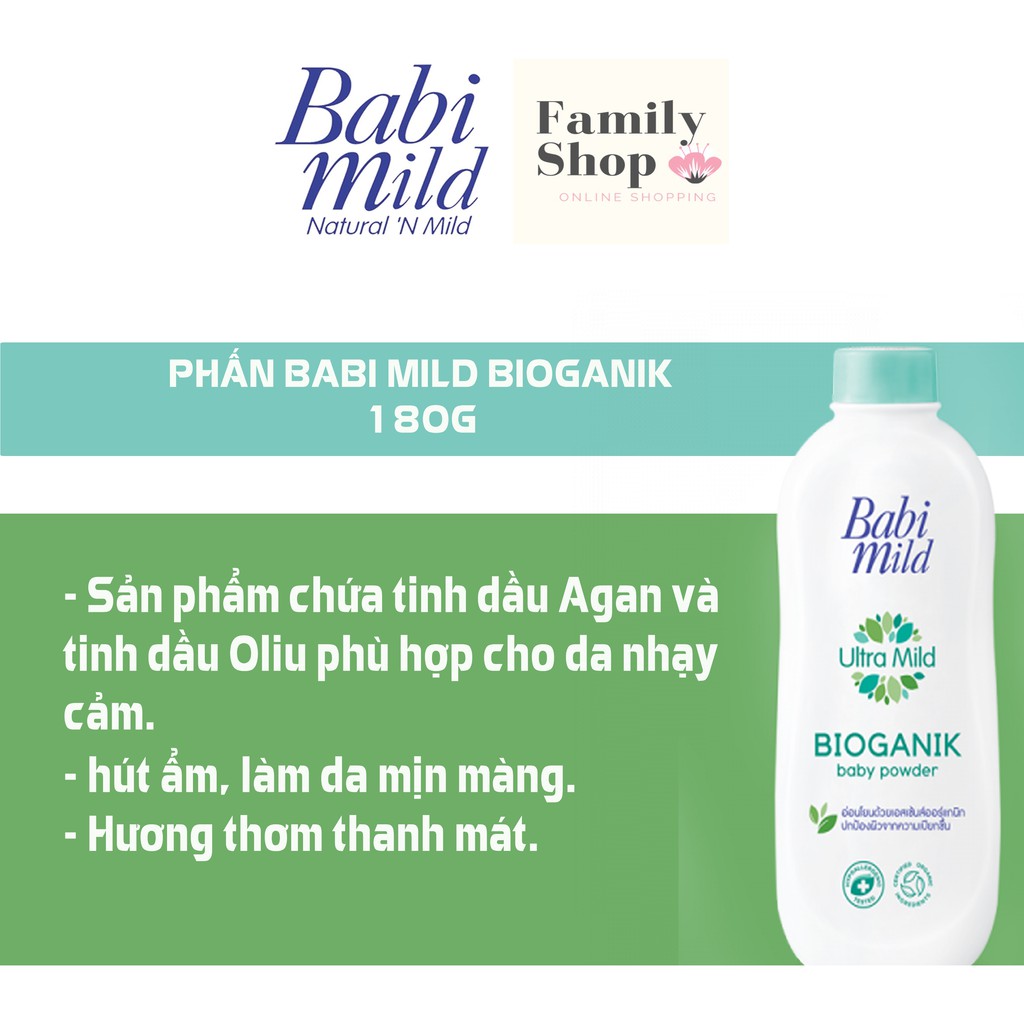 [Hàng Chính Hãng] 1 Phấn Thơm Bé Babi Mild White Sakura/ Bioganik