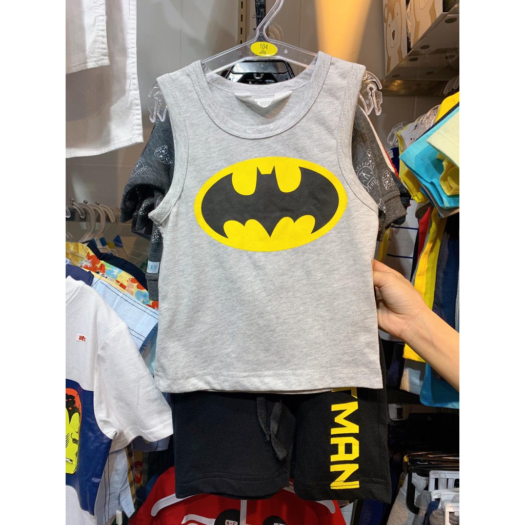 Set bộ Batman sát nách chất cotton mềm mát ạ.