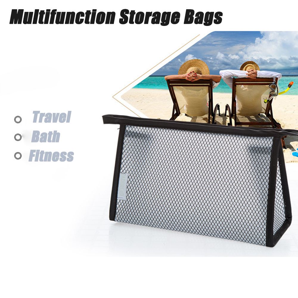 Túi đựng mỹ phẩm bằng PVC trong suốt chống thấm nước nhiều màu MIHAN1