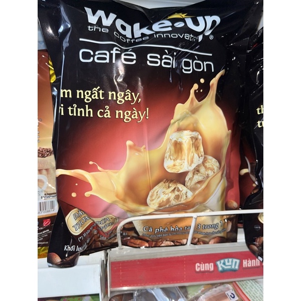 Cà phê sữa WAKE UP - WAKEUP thành phố sài gòn 3 trong một túi 456g