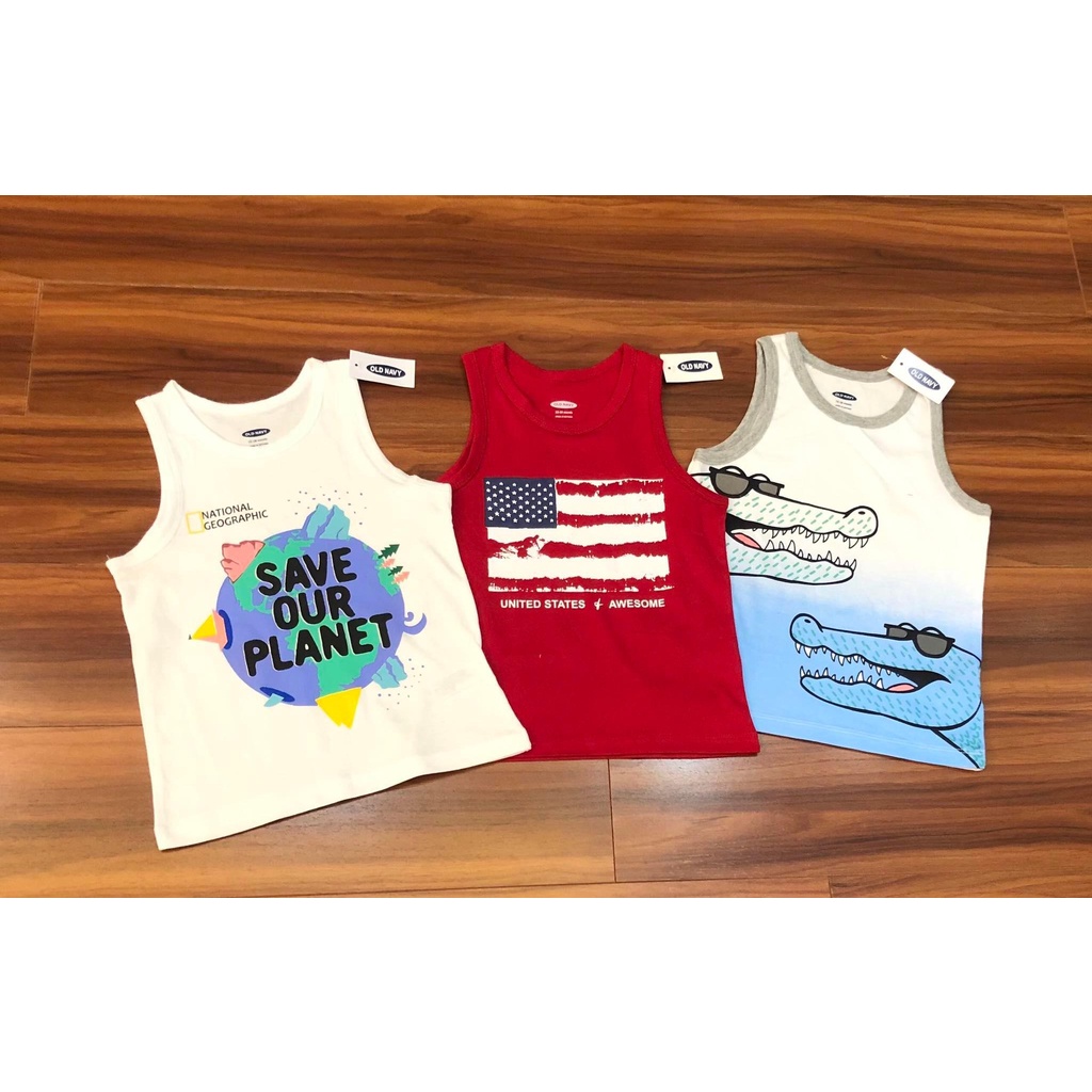 Set 3 áo ba lỗ bé trai Old Navy VNXK