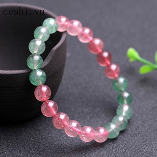 Natural strawberry crystal bracelet