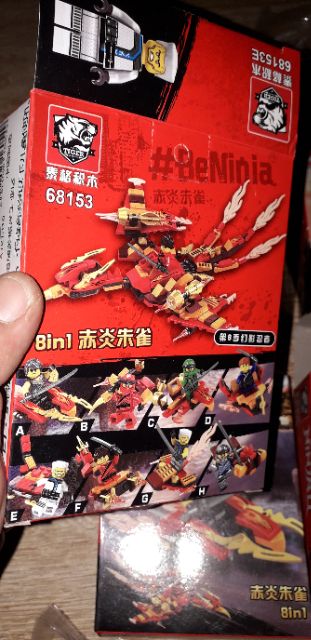 Combo 8 hộp lắp ráp Lego Ninjago Phượng hoàng 68153 trọn bộ