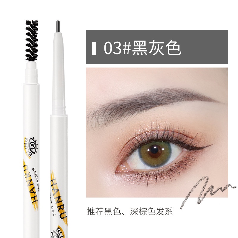 Chì Kẻ Lông Mày Hai Đầu Không Thấm Nước Nhiều Màu Sắc