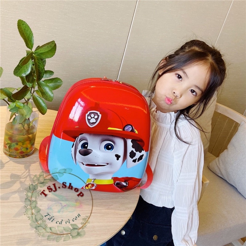 [QUÀ TẶNG 20K] Balo cho bé trai bé gái họa tiết hoạt hình chú chó cứu hộ Paw Patrol