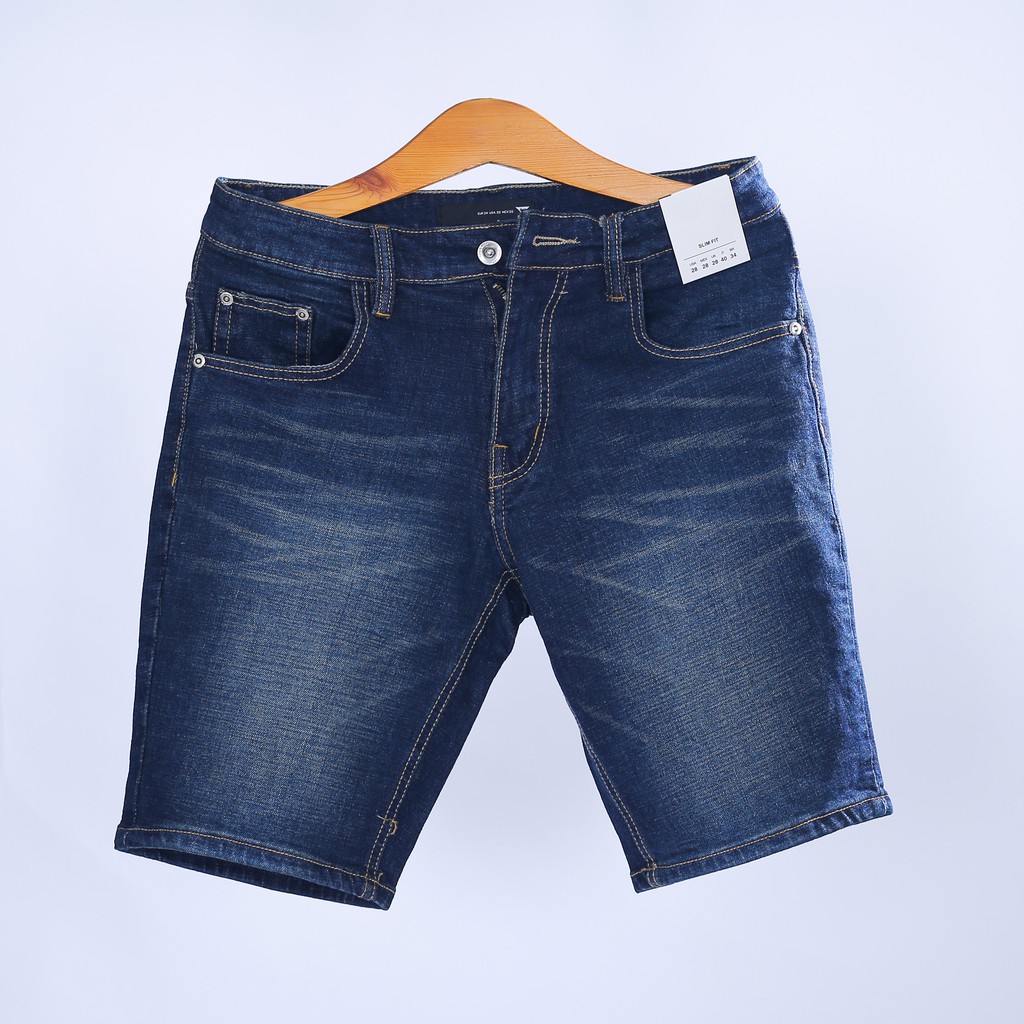 Quần Short Nam Vải Jean Cao Cấp, Form Slimfit Đẹp Dễ Phối Đồ Phong Cách Cá Tính - QN08 | BigBuy360 - bigbuy360.vn