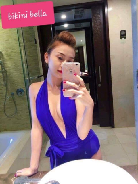 Bikini Đồ Bơi Nữ Cao Cấp Loại Đẹp Liền Thân Dây Dài BELLA T-01