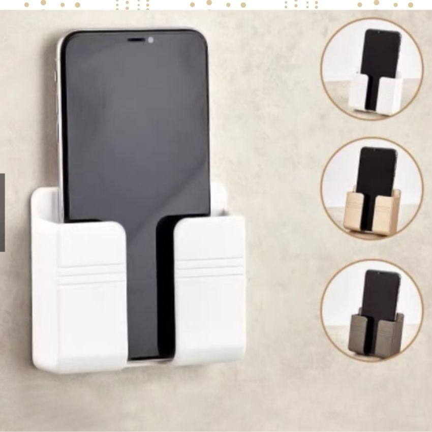 Giá dán tường để điện thoại, remote, treo Sạc Điện Thoại Không Cần Khoan Tiện Lợi