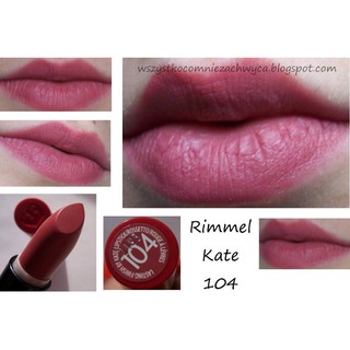Son Rimmel  kate moss Lipstick 104- Hồng Đất