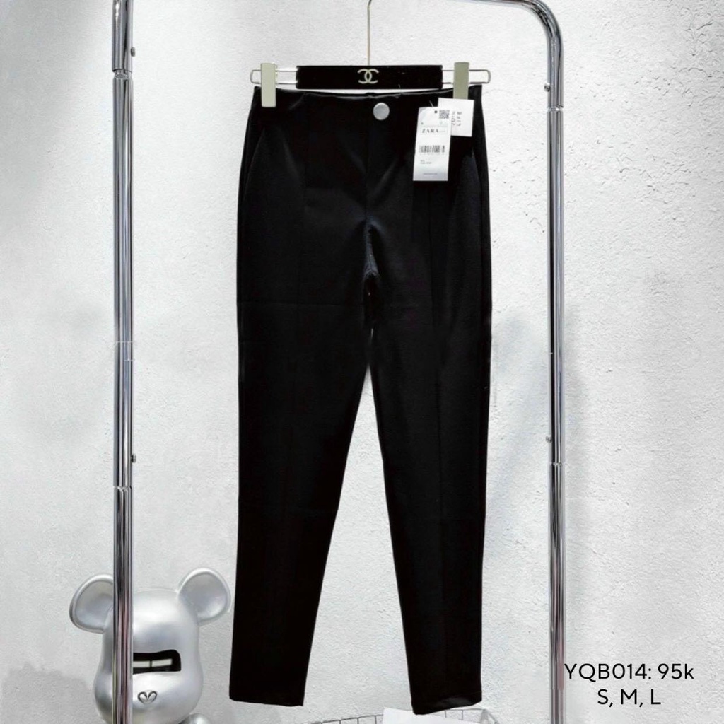 Quần legging nữ quần skinny cạp cao gắn nút giả đẹp ulzzang lưng cao bigsize CHIBEST YQB014