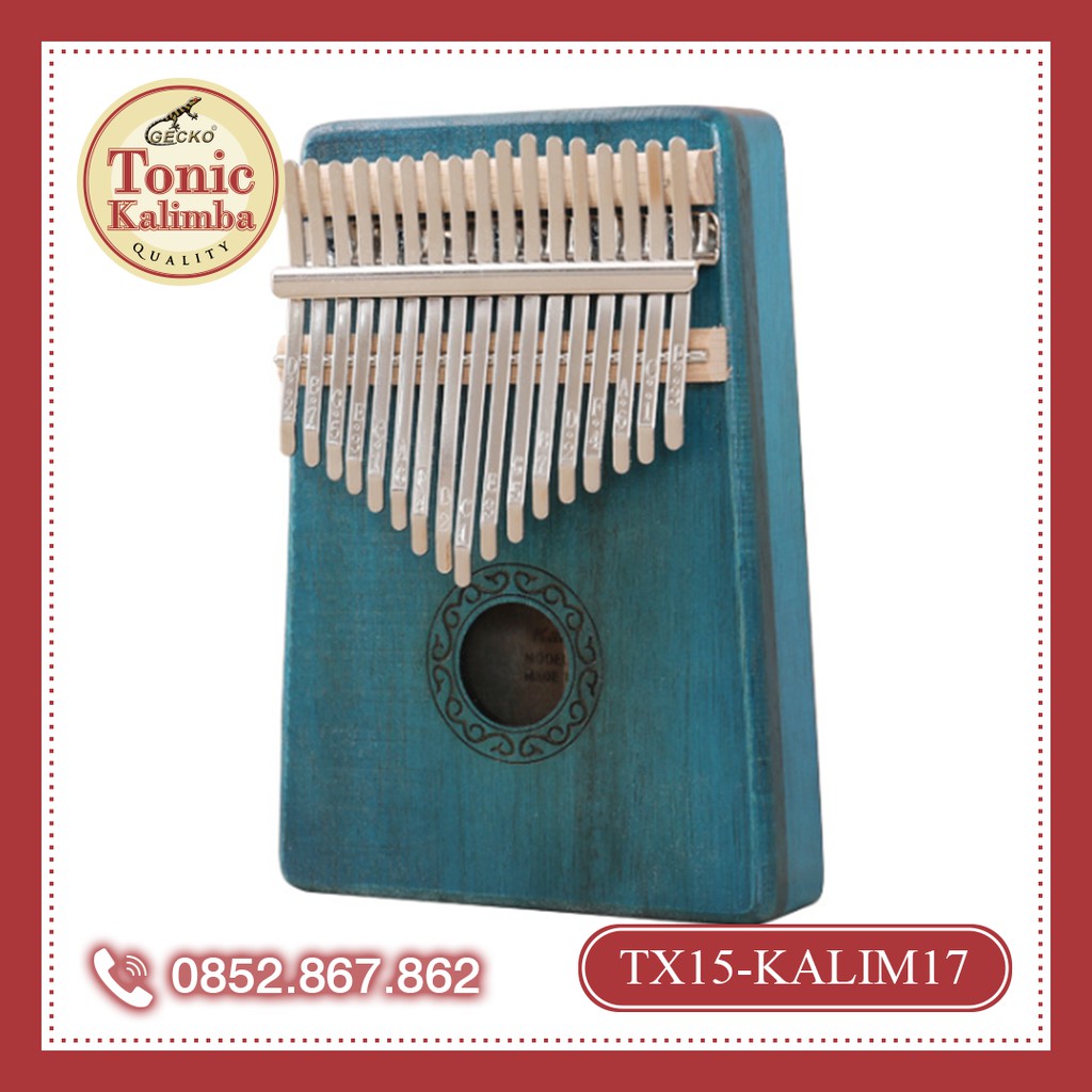 ĐÀN KALIMBA NGUYỆT QUẾ XANH RÊU TẶNG FULL PHỤ KIỆN