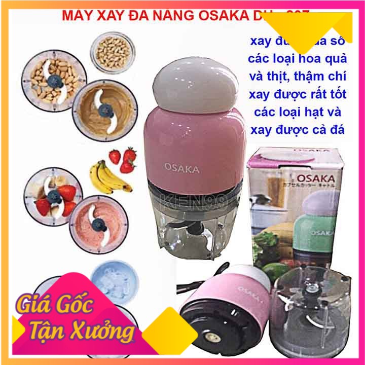 Máy xay sinh tố, hoa quả, thịt, xay đá 2 lưỡi OSAKA DH-807 H3C STORE_SmartBuy