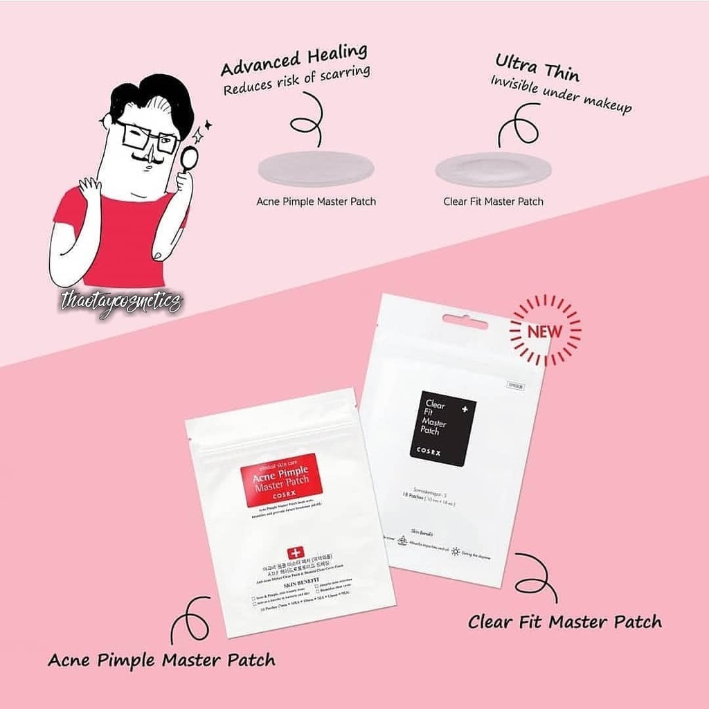 Miếng dán mụn COSRX Acne Pimple Master Patch & Clear Fit Master Patch