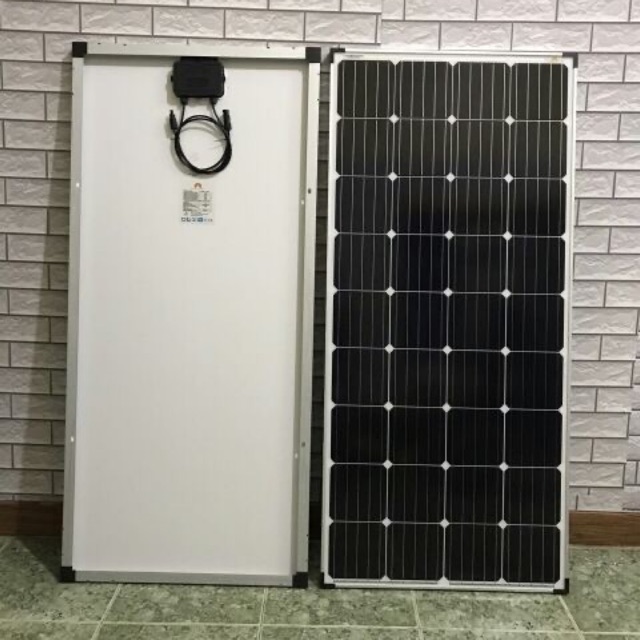Tấm pin năng lượng mặt trời 150Ư sạc acquy cưc nhanh Mono Solar Fancy ( tặng kèm bộ jack mc4)