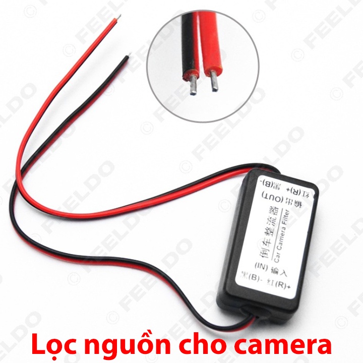 Bộ lọc nguồn 12V để giải quyết các nhiễu như gợn sóng và nhấp nháy của camera lùi