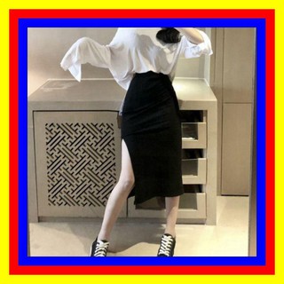 🎁 121-4B1 Chân váy dài voan xẻ tà năng động, cá tính 🎁