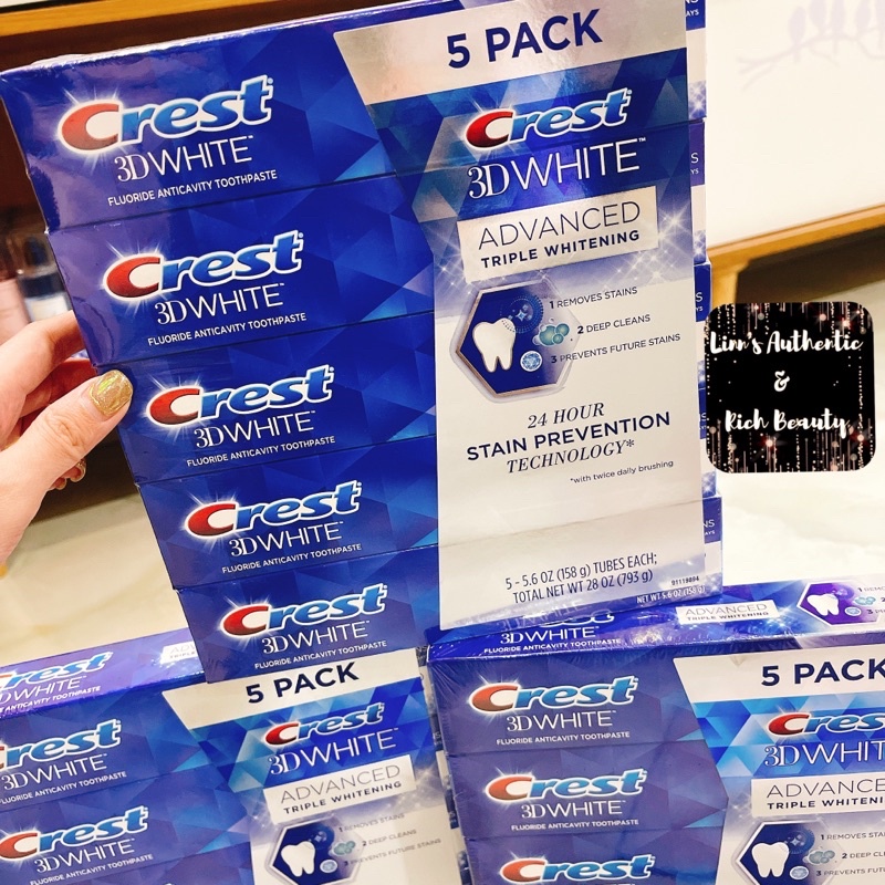 KEM ĐÁNH RĂNG CREST ADVANCE TRIPLE WHITENING USA