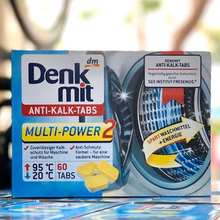 Viên tẩy lồng máy giặt DENKMIT Đức 60 viên