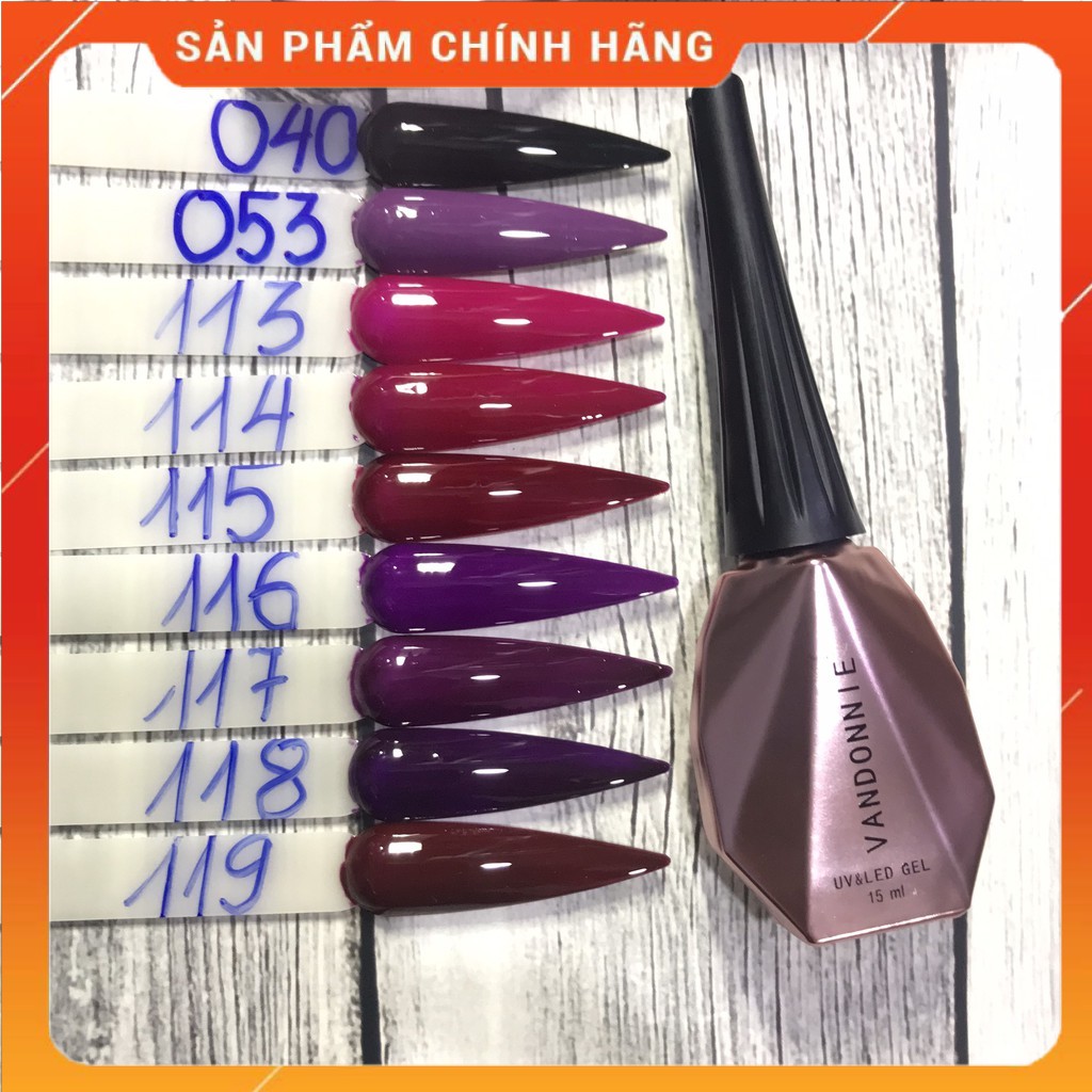 Sơn Gel Vandonnie bảng màu 40-119 Thiên Di Nail