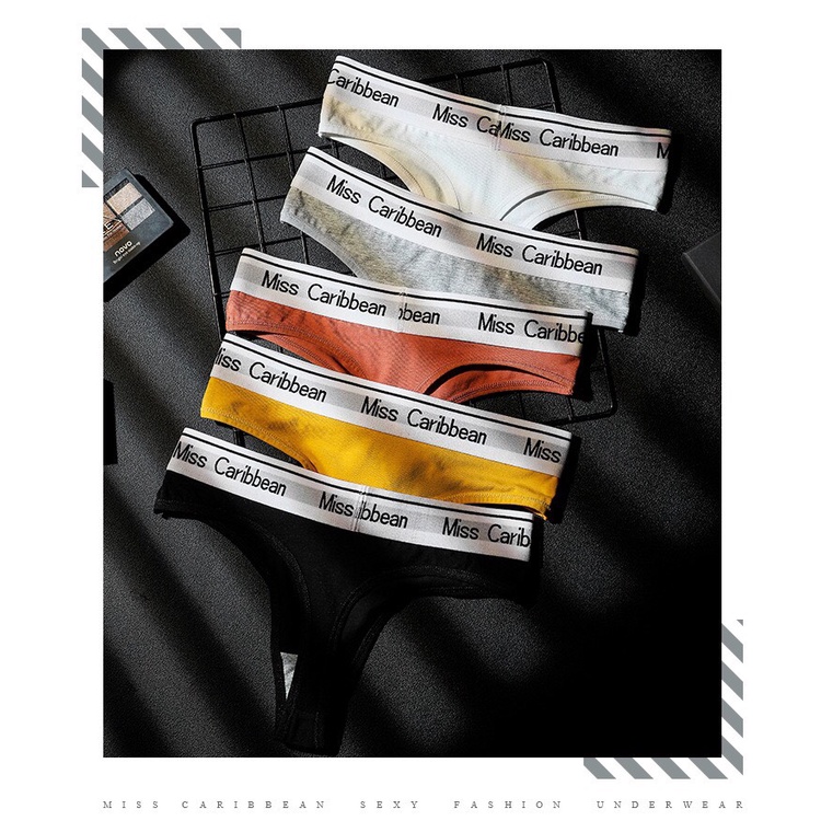 ❤️FREESHIP❤️ Quần Lọt Khe Nữ .Quần Lót Lọt Khe Sexy Cotton Lọt Khe Phối Viền Chun Chữ Gợi Cảm Mã 003 | BigBuy360 - bigbuy360.vn