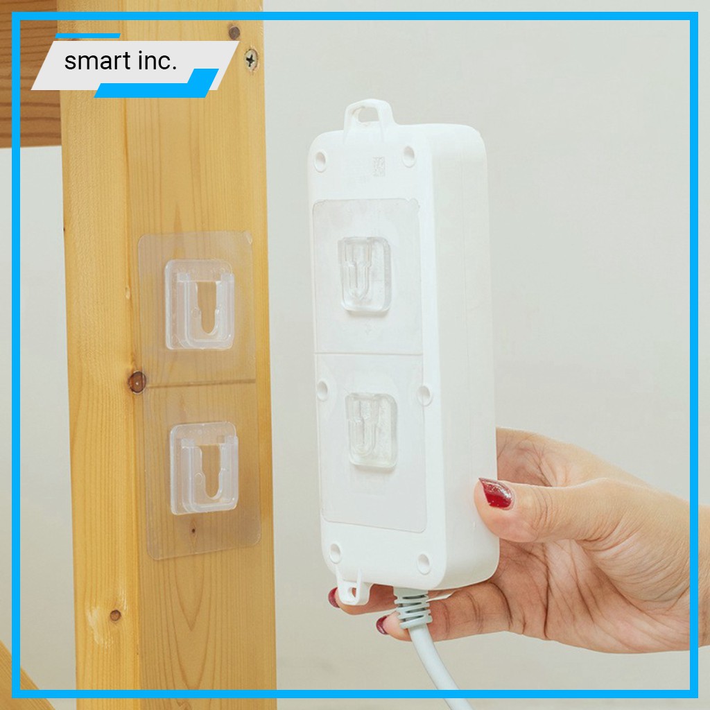 Móc Dán Treo Đồ Đỡ Ổ Cắm Điện Tranh Ảnh Cục Phát Wifi 🎀GIÁ RẺ🎀 Miếng Dán Gắn Tường Đa Năng Siêu Dính Chắc Chịu Lực