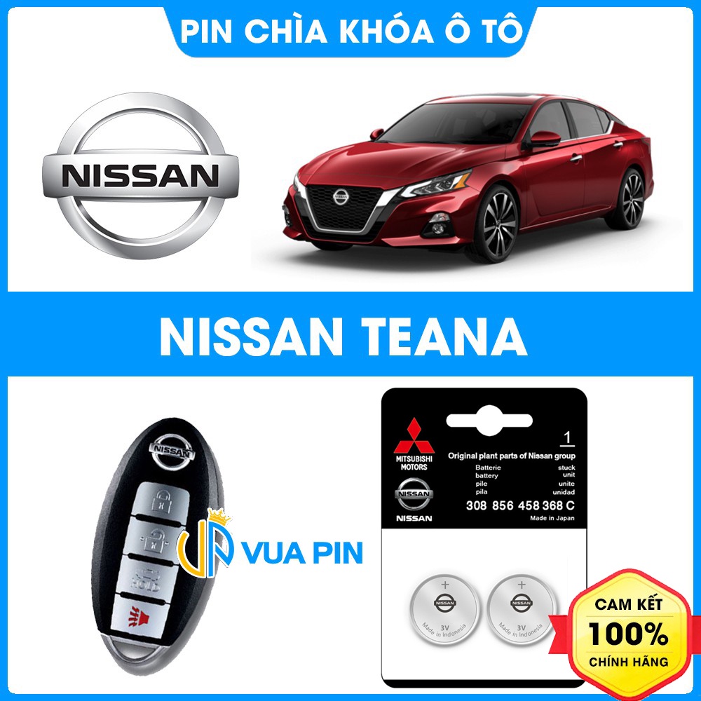 Pin chìa khóa ô tô Nissan Teana chính hãng sản xuất theo công nghệ Nhật Bản – Pin chìa khóa Nissan T