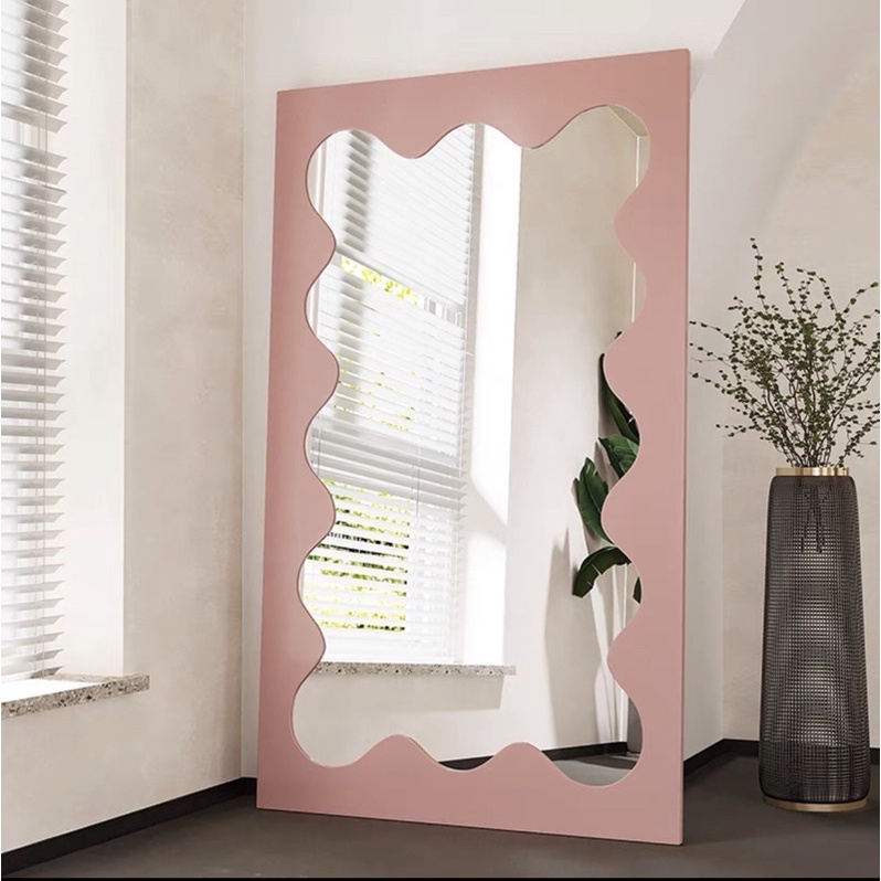 GƯƠNG LƯỢN SÓNG 180x80 SOI TOÀN THÂN ĂN, SƠN MÀU THEO YÊU CẦU