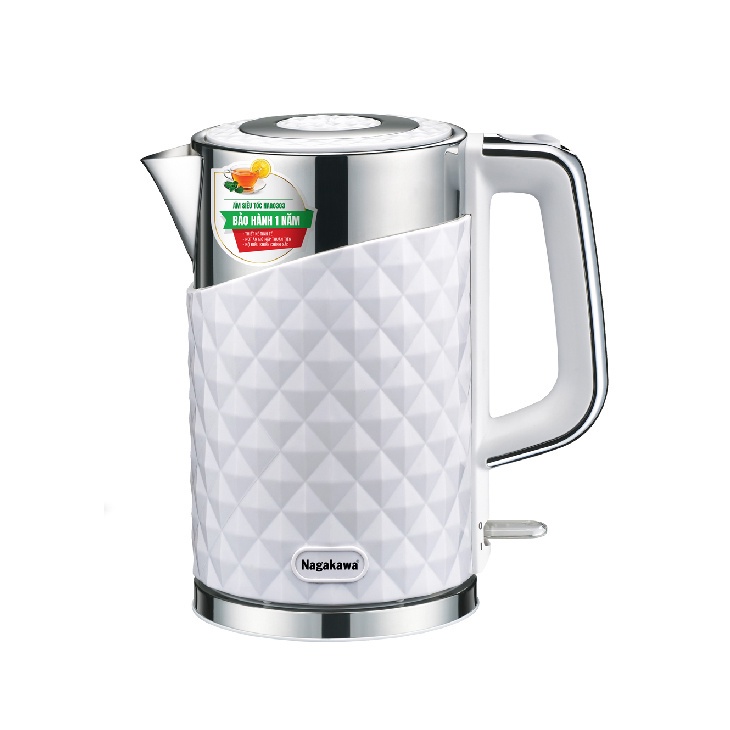 (HH) Ấm Siêu Tốc Hai Lớp Nagakawa NAG0303 (1.7 Lít) - Hàng chính hãng