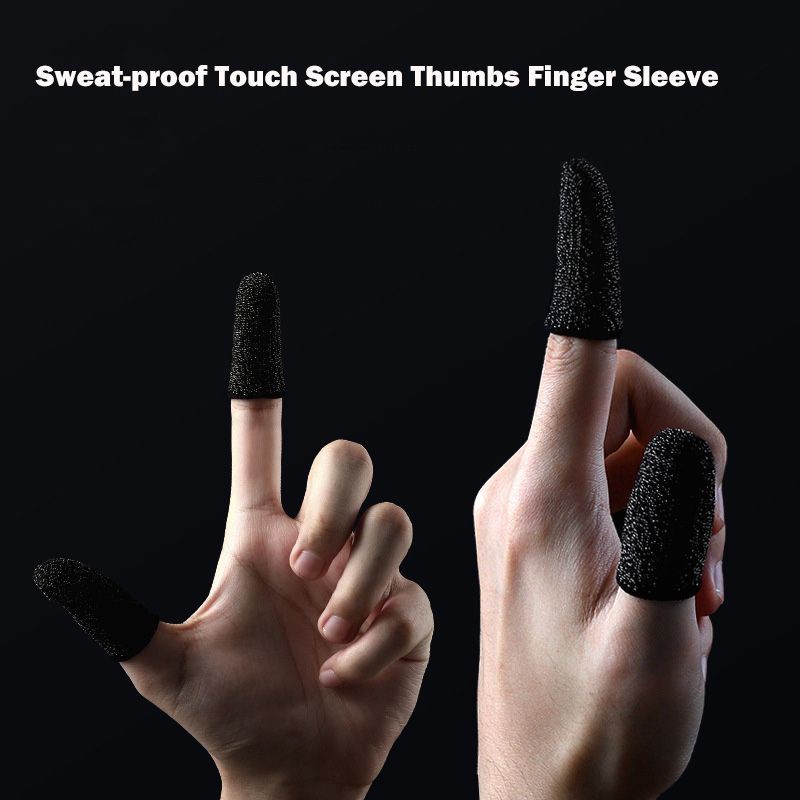 Cặp găng ngón tay chơi game màn hình cảm ứng chống thấm mồ hôi