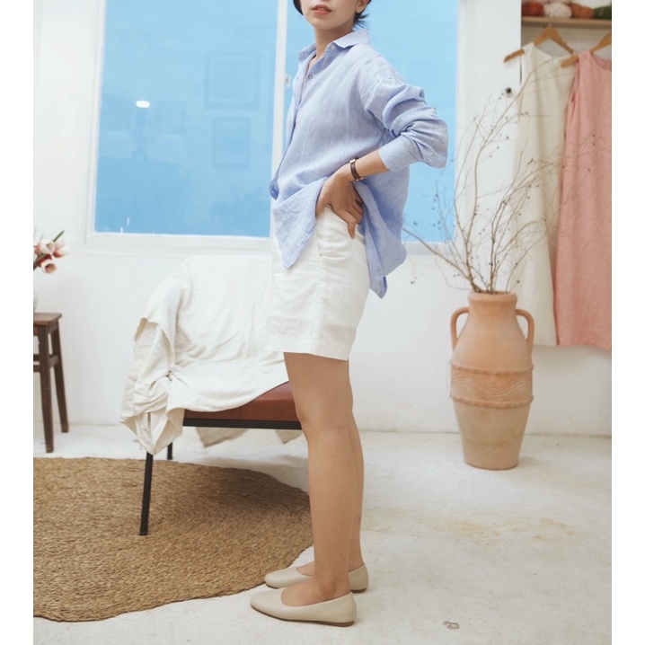 ÁO SƠ MI TRƠN DÀI TAY - LINEN SHIRT
