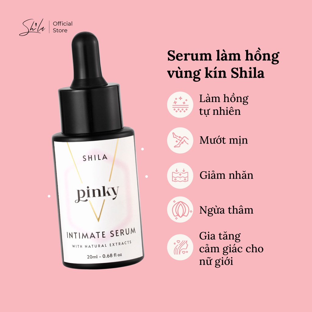 Combo 2 Tinh chất phục hồi Shila (Shila Serum Pinky, Shila Serum Glowy)