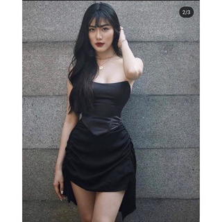 [Cao cấp] Áo corset gọng phi lụa + chân váy phi lụa rút dây (Có ảnh MẪU CHÍNH CHỦ)